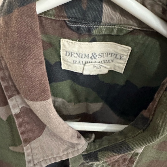 RL denim & supply mens camo shirt L - Picture 4 of 5